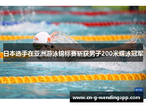 日本选手在亚洲游泳锦标赛斩获男子200米蝶泳冠军 日本选手在亚洲游泳锦标赛斩获男子200米蝶泳冠军